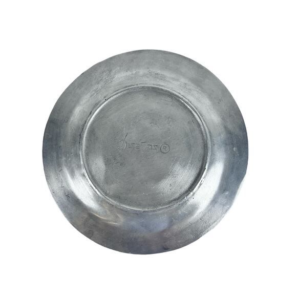 Large Aluminum Round Fruit Embossed Design Serving Platter-Nice! - Picture 7 of 8